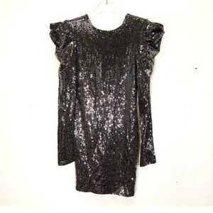 Forever 21 Shimmering Silver Sequin Dress